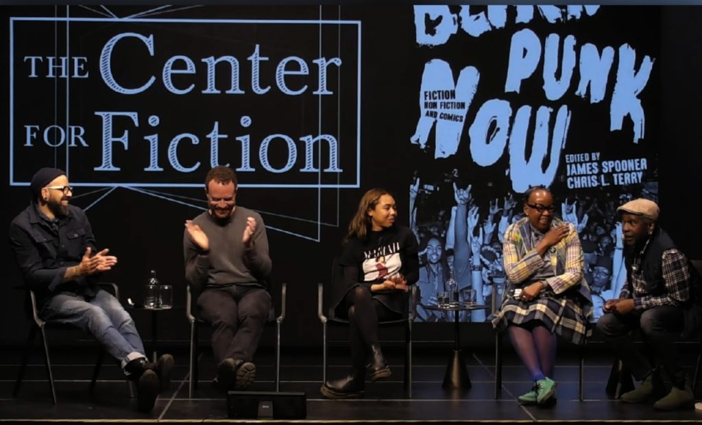 Panel of guests at the Center for Fiction