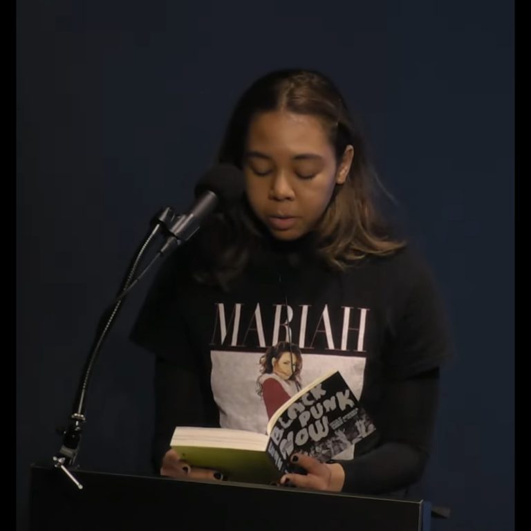 Mariah Stovall reading 'Black Punk Now!'